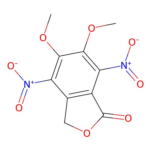 5,6-dimethoxy-4,7-dinitro-3H-2-benzofuran-1-one structure