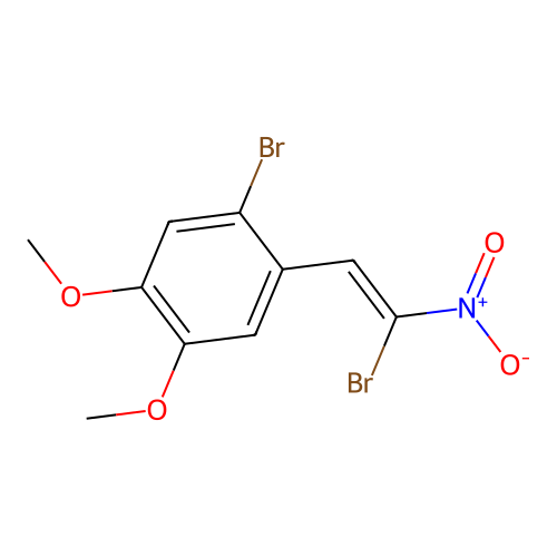 1-Bromo-2-(2-bromo-2-nitroethenyl)-4,5-dimethoxybenzene structure