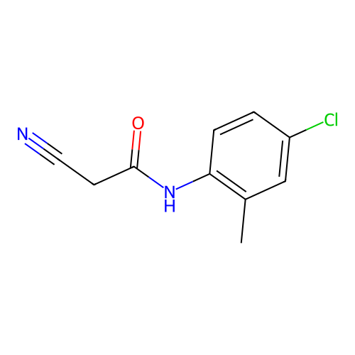 Acetamide, N-(4-chloro-2-methylphenyl)-2-cyano- structure