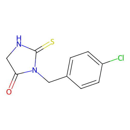 3-((4-Chlorophenyl)methyl)-2-thioxo-4-imidazolidinone structure