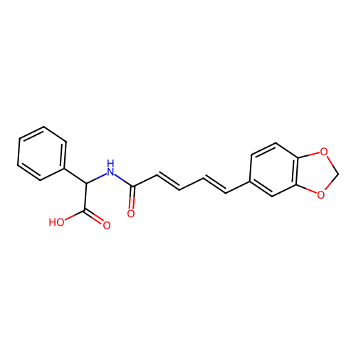 N-Piperoylphenylglycine structure