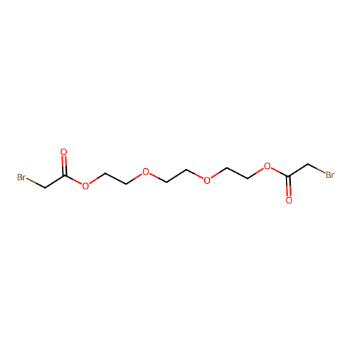 2-[2-[2-(2-Bromoacetyl)oxyethoxy]ethoxy]ethyl 2-bromoacetate structure