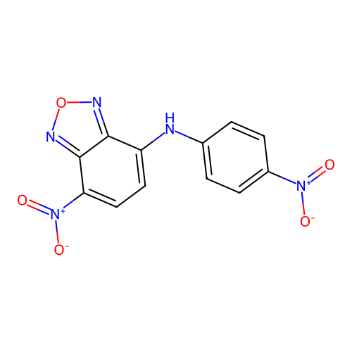 4-nitro-N-(4-nitrophenyl)-2,1,3-benzoxadiazol-7-amine structure