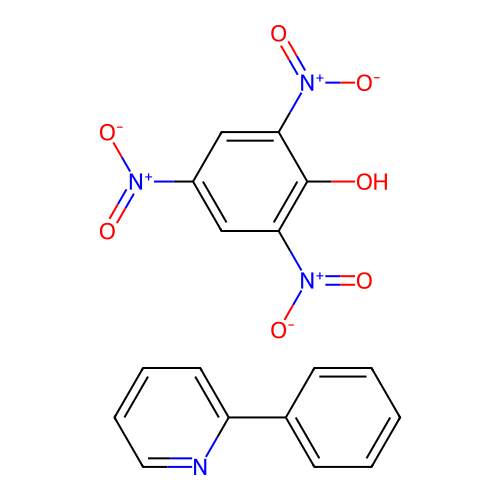 2-Phenylpyridine;2,4,6-trinitrophenol structure