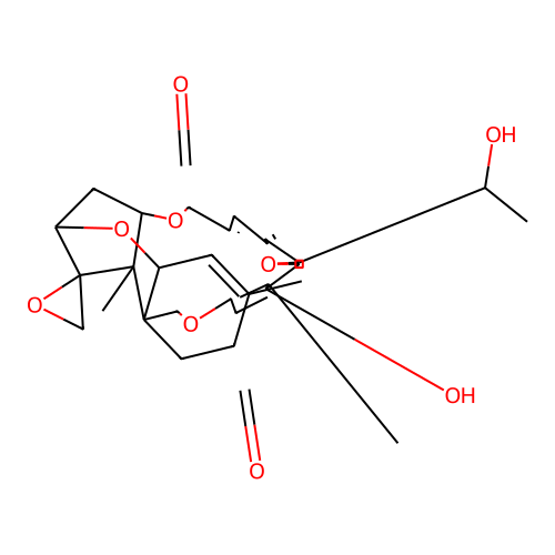 6-Hydroxy-9-(1-hydroxyethyl)-5,16a,21-trimethyl-6,7,16,16a,22,23-hexahydro-1H,3H,18H,19aH-spiro[16,18-methano[1,6,12]trioxacyclooctadecino[3,4-d][1]benzopyran-17,2'-oxirane]-3,14(9H)-dione structure