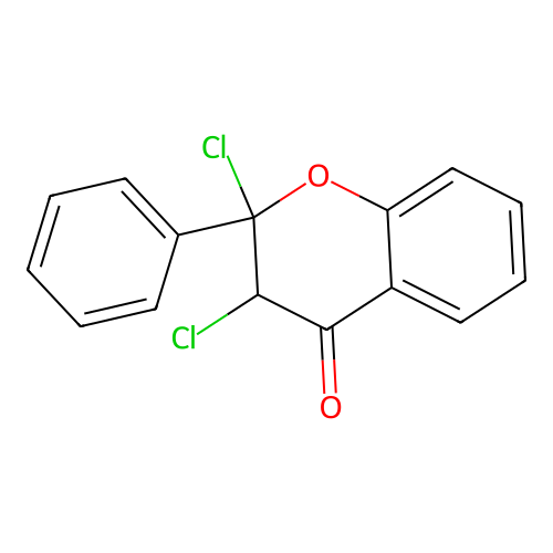 2,3-Dichloro-2-phenyl-2,3-dihydro-4H-chromen-4-one structure