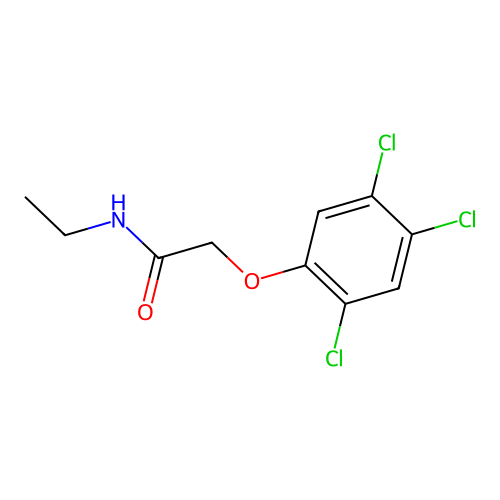 N-ethyl-2-(2,4,5-trichlorophenoxy)acetamide structure