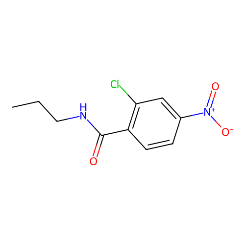 2-chloro-4-nitro-N-propylbenzamide structure