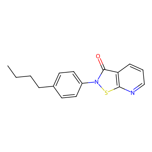 2-(4-Butylphenyl)isothiazolo[5,4-b]pyridin-3(2H)-one structure