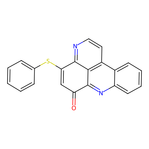 6H-Pyrido[2,3,4-kl]acridin-6-one, 4-(phenylthio)- structure