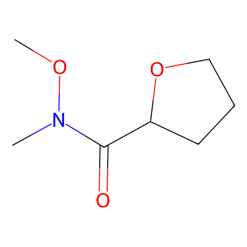 N-甲氧基-N-甲基氧杂环戊烷-2-甲酰胺 structure