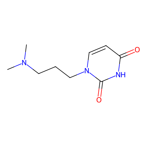 1-[3-(Dimethylamino)propyl]-1,2,3,4-tetrahydropyrimidine-2,4-dione structure