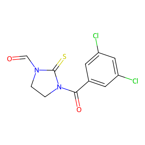 3-(3,5-Dichlorobenzoyl)-2-sulfanylideneimidazolidine-1-carbaldehyde structure