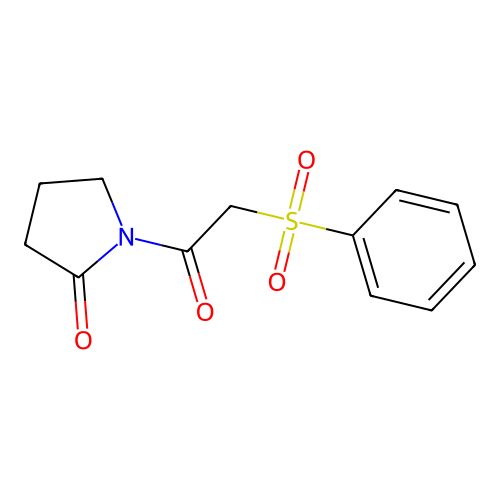 1-(2-(Phenylsulfonyl)acetyl)pyrrolidin-2-one structure