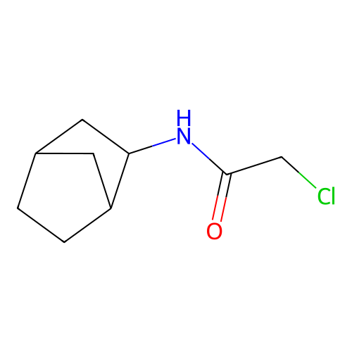 N-Bicyclo[2.2.1]hept-2-YL-2-chloroacetamide structure