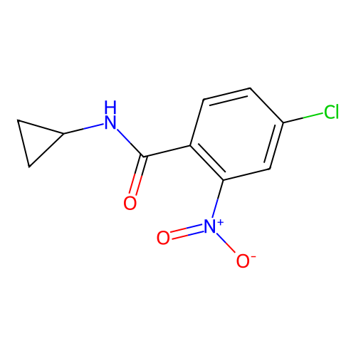 4-chloro-N-cyclopropyl-2-nitrobenzamide structure