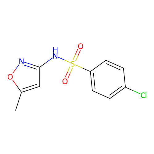 4-Chloro-N-(5-methyl-3-isoxazolyl)benzenesulfonamide structure