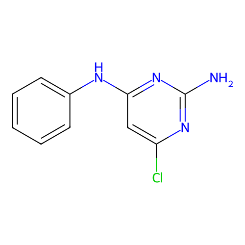 2-Amino-6-chloro-4-phenylaminopyrimidine structure