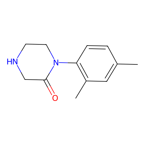 1-(2,4-Dimethyl-phenyl)-piperazin-2-one structure