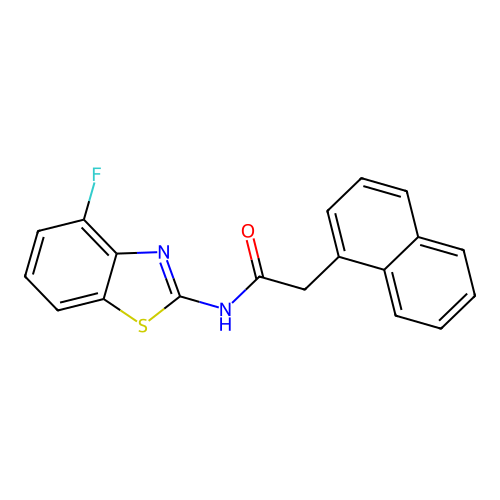 N-(4-fluorobenzo[d]thiazol-2-yl)-2-(naphthalen-1-yl)acetamide structure
