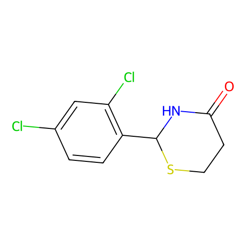2-(2,4-Dichlorophenyl)-1,3-thiazinan-4-one structure