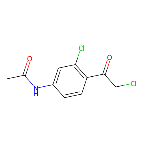 N-[3-氯-4-(2-氯乙酰基)苯基]乙酰胺 structure