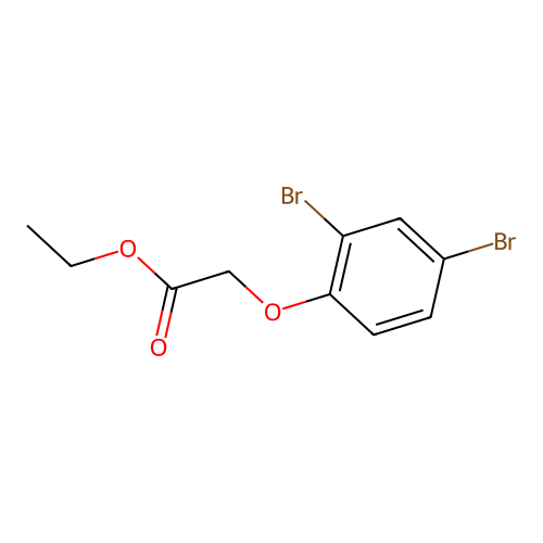 Ethyl 2-(2,4-dibromophenoxy)acetate structure