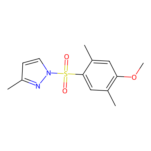 1-(4-Methoxy-2,5-dimethyl-benzenesulfonyl)-3-methyl-1H-pyrazole structure