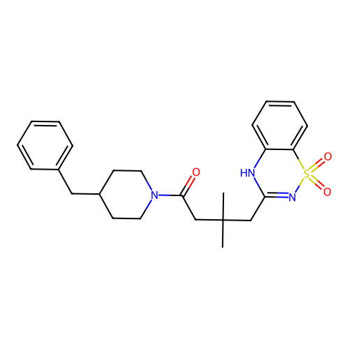 1-(4-benzylpiperidin-1-yl)-4-(1,1-dioxo-4H-1 structure