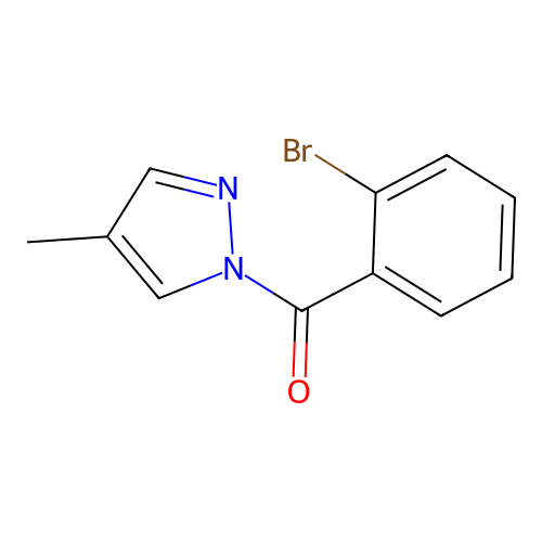 (2-bromophenyl)(4-methyl-1H-pyrazol-1-yl)methanone structure