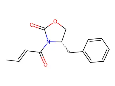 4-Benzyl-3-but-2-enoyl-oxazolidin-2-one structure