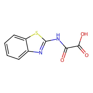 (2-苯并噻唑基氨基)氧代乙酸 structure