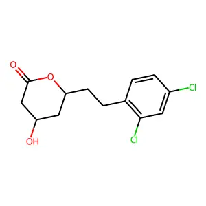 7-(2,4-Dichlorophenyl)-3-hydroxy-5-heptanolide structure