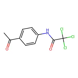 Acetanilide, 4'-acetyl-2,2,2-trichloro- structure