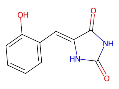 5-(o-Hydroxybenzylidene)-hydantoin structure