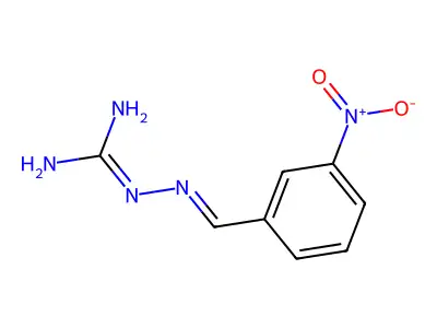 Amino(2-(3-Nitrobenzylidene)Hydrazinyl)Methaniminium Chloride structure