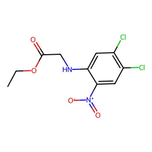 Glycine, N-(4,5-dichloro-2-nitrophenyl)-, ethyl ester structure