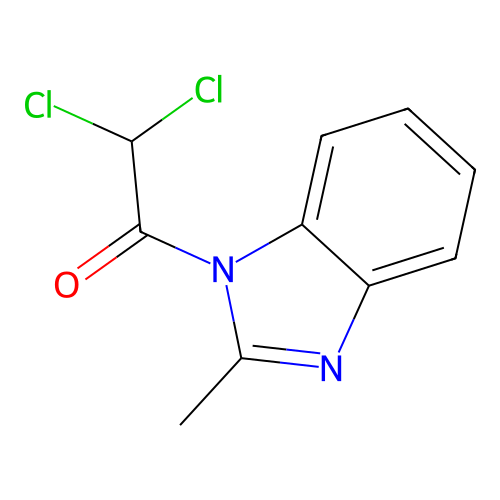 2,2-Dichloro-1-(2-methyl-1H-benzo[d]imidazol-1-yl)ethanone structure