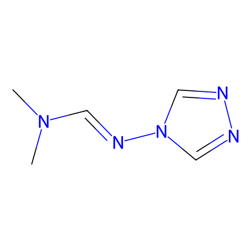 N,N-dimethyl-N'-(4H-1,2,4-triazol-4-yl)iminoformamide structure