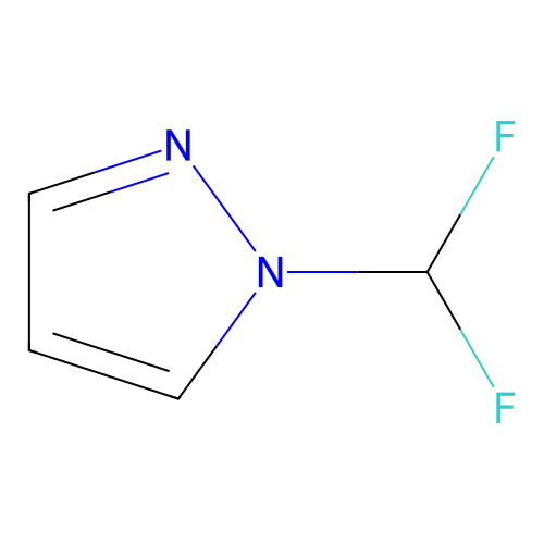 1-(difluoromethyl)-1H-pyrazole structure
