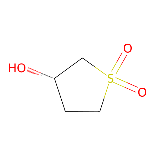 (3S)-3-hydroxy-1lambda6-thiolane-1,1-dione structure