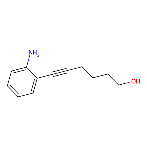 6-(2-Aminophenyl)hex-5-yn-1-ol structure