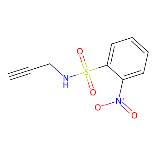 2-nitro-N-(prop-2-yn-1-yl)benzenesulfonamide structure