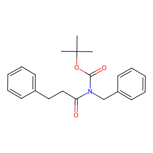 Tert-butyl benzyl(3-phenylpropanoyl)carbamate structure