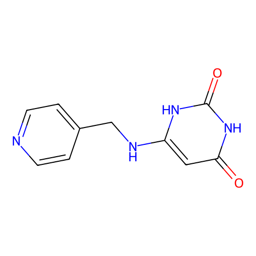 6-((pyridin-4-ylmethyl)amino)pyrimidine-2,4(1H,3H)-dione structure
