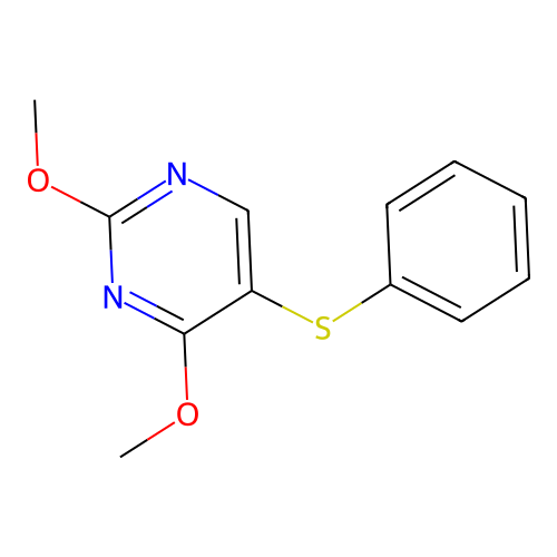 2,4-Dimethoxy-5-phenylsulfanylpyrimidine structure