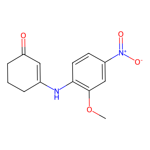 3-((2-Methoxy-4-nitrophenyl)amino)cyclohex-2-EN-1-one structure