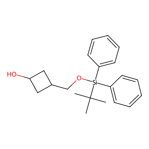 3-({[Tert-butyl(diphenyl)silyl]oxy}methyl)cyclobutanol structure