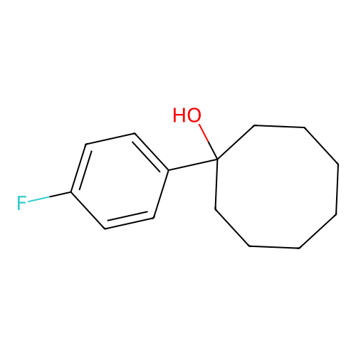 1-(4-Fluorophenyl)cyclooctanol structure