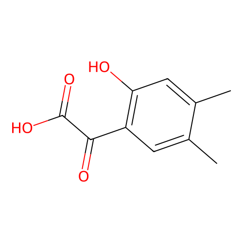 2-(2-Hydroxy-4,5-dimethylphenyl)-2-oxoacetic acid structure